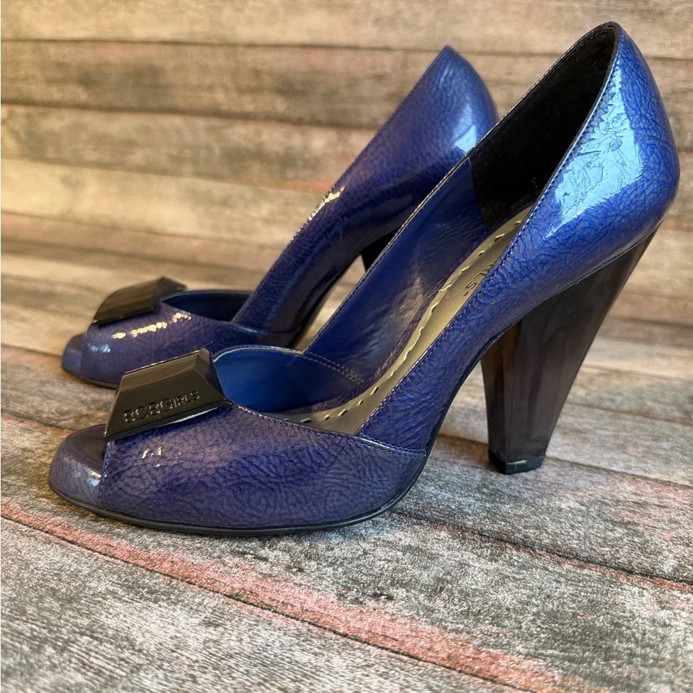 BCBGirls Shiny Blue Heels - Picture 3 of 7